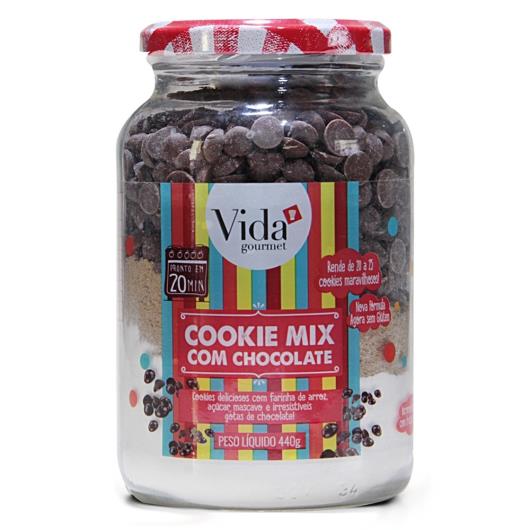 Mistura Para Cookies Vida Gourmet Mix Gotas de Chocolate Sem Glúten 440g - Imagem em destaque