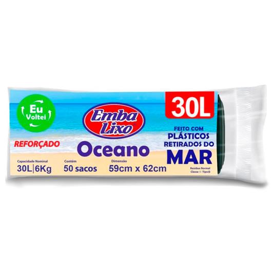 Saco para Lixo Embalixo Oceano 30l 50un - Imagem em destaque