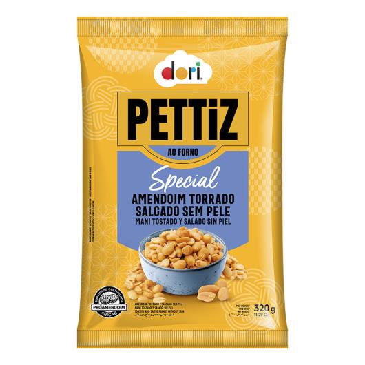 Amendoim Special Torrado, Salgado e Sem Pele Dori Pettiz Pacote 320g - Imagem em destaque