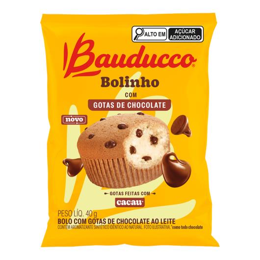 Bolinho com Gotas de Chocolate ao Leite Bauducco Pacote 40g - Imagem em destaque