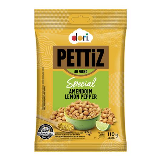Amendoim Torrado Salgado sem Pele Lemon Pepper Dori Pettiz Special Pacote 110g - Imagem em destaque