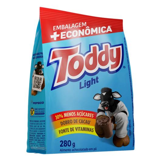 Achocolatado em Pó Light Toddy Pacote 280g Embalagem + Econômica - Imagem em destaque