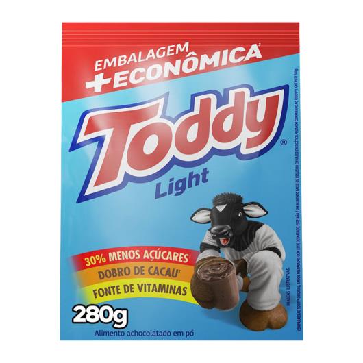 Achocolatado em Pó Light Toddy Pacote 280g Embalagem + Econômica - Imagem em destaque