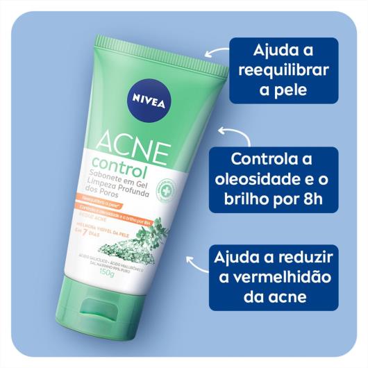 NIVEA Sabonete Facial em Gel Acne Control 150g - Imagem em destaque