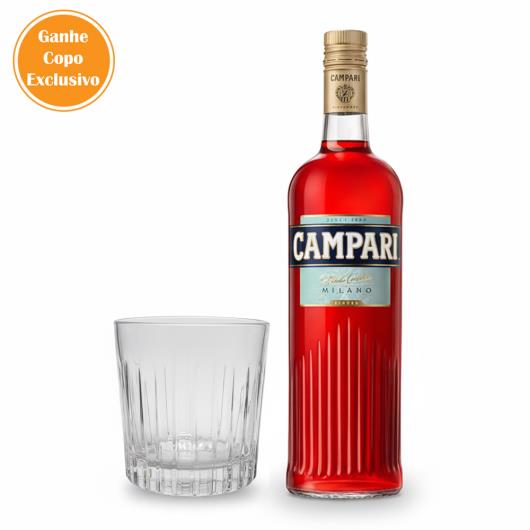Aperitivo Bitter Campari Garrafa 748ml Ganhe Copo Exclusivo Campari - Imagem em destaque