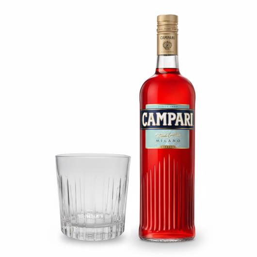 Aperitivo Bitter Campari Garrafa 998ml Grátis Copo Personalizado Campari - Imagem em destaque