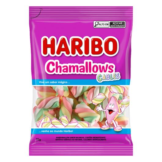 Marshmallow Baunilha Cables Haribo Chamallows Pacote 70g - Imagem em destaque