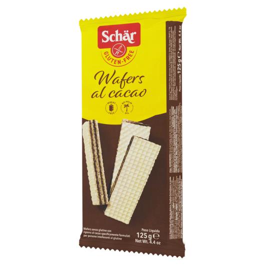 Biscoito Wafer Recheio Cacau sem Glúten Schär Pacote 125g - Imagem em destaque