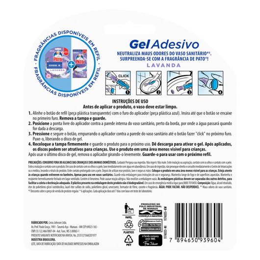 Detergente Sanitário Gel Adesivo com Aplicador Lavanda Pato 38g Refil - Imagem em destaque