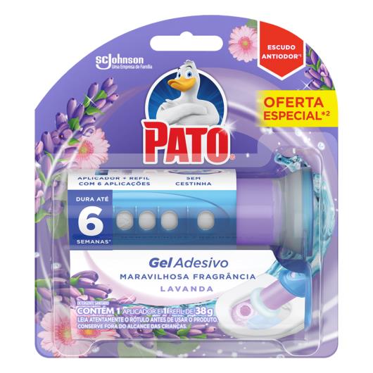 Detergente Sanitário Gel Adesivo com Aplicador Lavanda Pato 38g Refil - Imagem em destaque