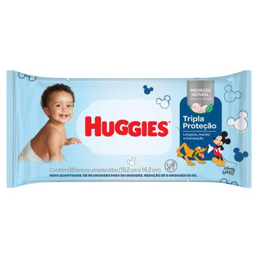 Lenço Umedecido Disney Baby Huggies Tripla Proteção Pacote 88 Unidades - Imagem em destaque