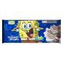 Biscoito Wafer Chocolate Recheio Baunilha Bob Esponja Orquídea Pacote 90g