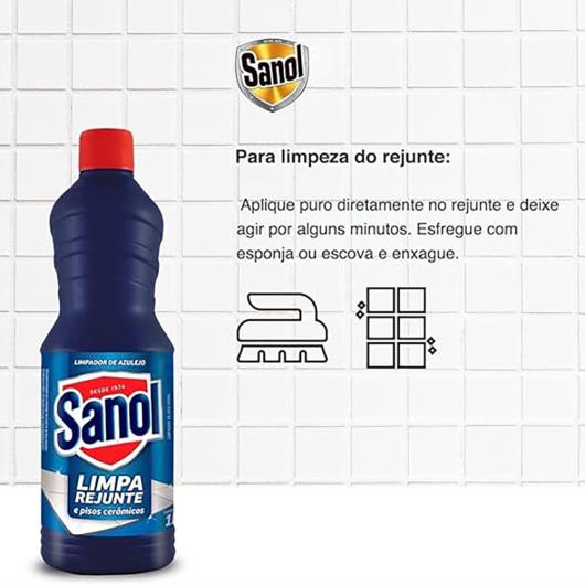 Limpa Rejuntes Sanol Pisos Cerâmica 1l - Imagem em destaque