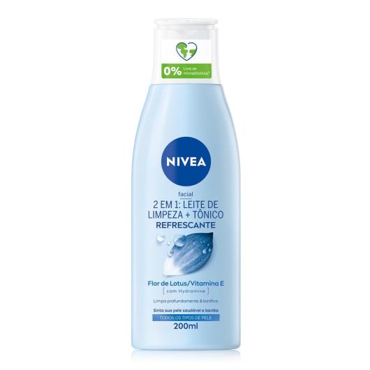 NIVEA Loção 2 em 1 Leite de limpeza + Tônico Refrescante 200 ml - Imagem em destaque