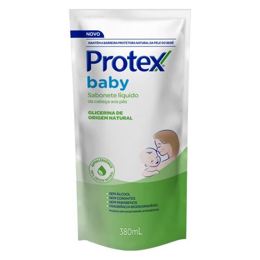 Sabonete Líquido da Cabeça aos Pés de Glicerina Protex Baby Sachê 380ml Refil - Imagem em destaque