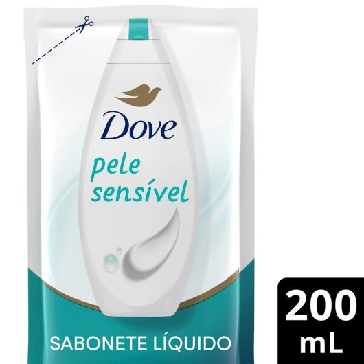 Sabonete Líquido Dove Pele Sensível Sachê 200ml Refil - Imagem em destaque