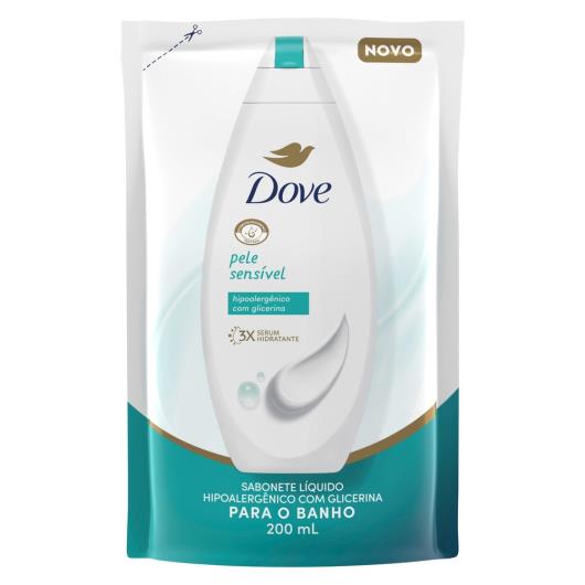 Sabonete Líquido Dove Pele Sensível Sachê 200ml Refil - Imagem em destaque