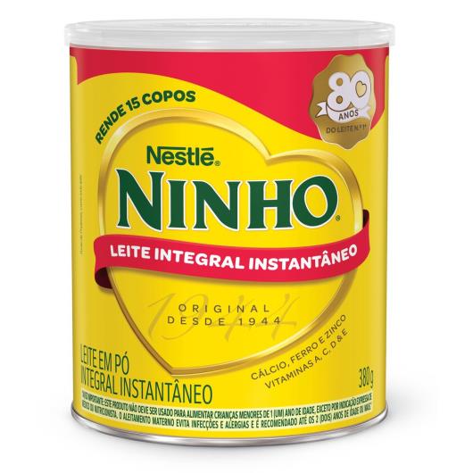 Leite em Pó Ninho Integral Instantâneo Lata 380g - Imagem em destaque