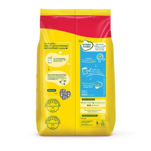 Leite em Pó Ninho Integral Instantâneo Sachê 350g - Imagem em destaque