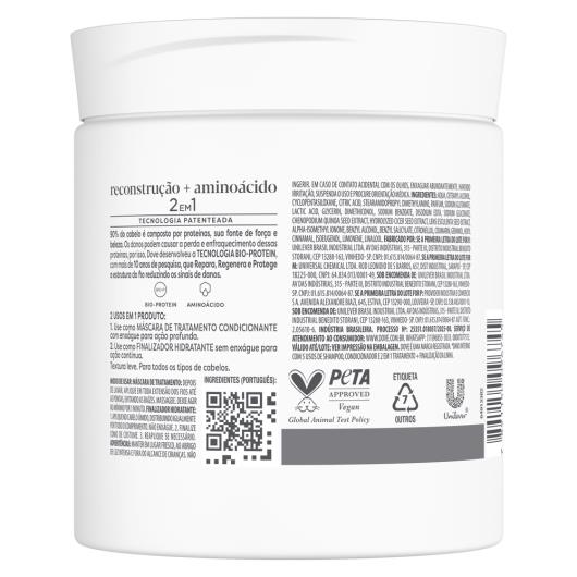 Máscara de Tratamento + Finalizador 2 em 1 DOVE Reconstrução + Queratina 500 g - Imagem em destaque