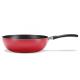Frigideira Wok Antiaderente Brinox Garlic Vermelha 24cm 2,3L - Imagem 7896502874279.png em miniatúra