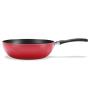 Frigideira Wok Antiaderente Brinox Garlic Vermelha 24cm 2,3L