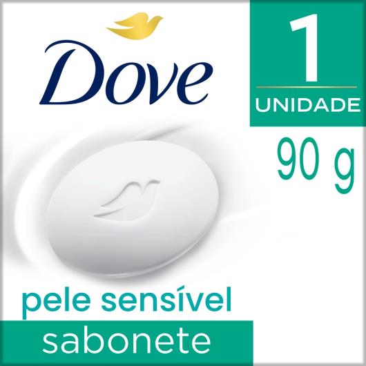 Sabonete Barra Dove Pele Sensível Caixa 90g - Imagem em destaque