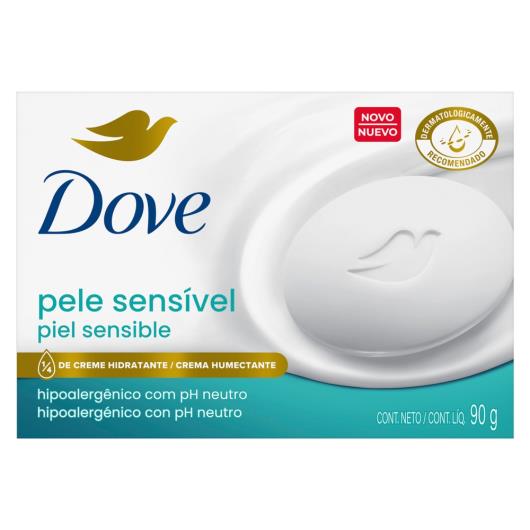 Sabonete Barra Dove Pele Sensível Caixa 90g - Imagem em destaque