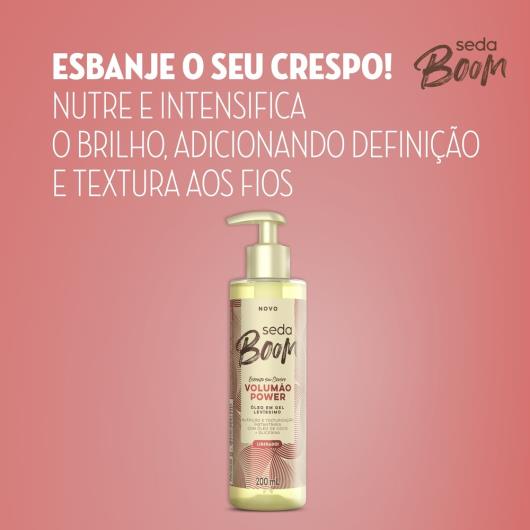 Óleo em Gel Seda Boom Volumão Power Frasco 190ml Pump - Imagem em destaque