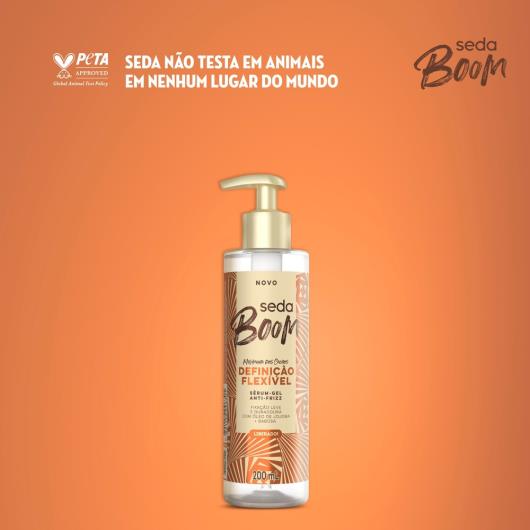 Sérum Gel Antifrizz Seda Boom Definição Flexível Frasco 190ml Pump - Imagem em destaque