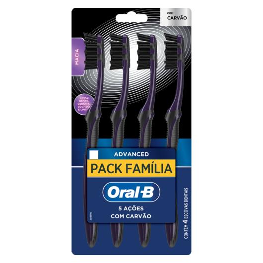 Escova Dental Macia Advanced Oral-B 3D White 4 Unidades - Imagem em destaque