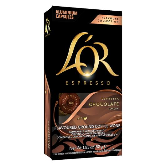Café em Cápsula Torrado e Moído Espresso Chocolate L'or Caixa 52g 10 Unidades - Imagem em destaque