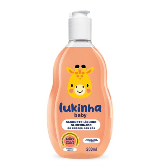 Sabonete liquido glicerinado Lukinha 200ml - Imagem em destaque