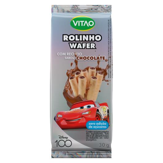 Rolinhos de Wafer Baunilha Recheio Chocolate Carros Vitao Pacote 30g - Imagem em destaque