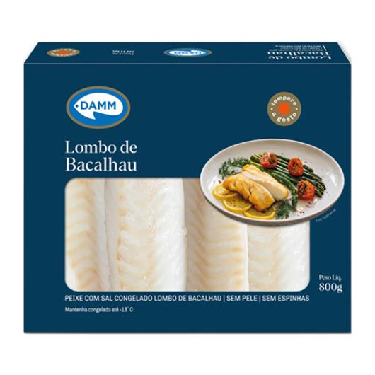 Lombo de Bacalhau Congelado sem Pele Damm 800g - Imagem em destaque