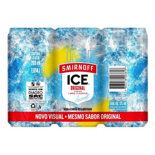 Bebida mista original Smirnoff Ice 6x269ml - Imagem em destaque