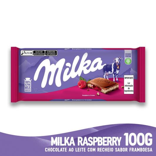 Chocolate raspberry Milka 100g - Imagem em destaque