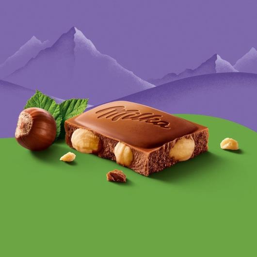 Chocolate Milka Whole Hazelnuts 100g - Imagem em destaque