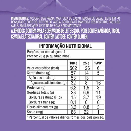 Chocolate Milka Raisins e Nuts 100G - Imagem em destaque
