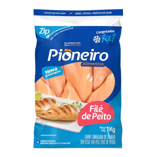 Filé de peito de frango Pioneiro congelado 1kg - Imagem em destaque