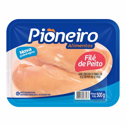 Filé de peito de frango Pioneiro congelado bandeja 500g - Imagem em destaque