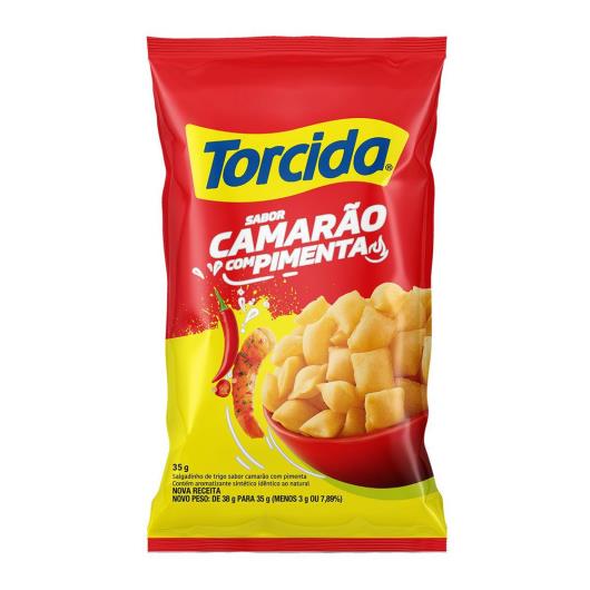 Salgadinho de Trigo Camarão com Pimenta Torcida Pacote 35g - Imagem em destaque