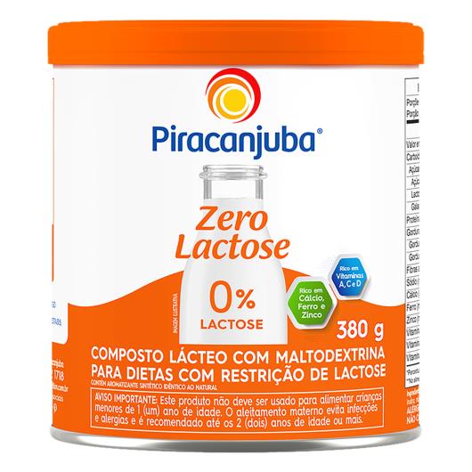 Composto Lácteo Zero Lactose Piracanjuba Lata 380g - Imagem em destaque