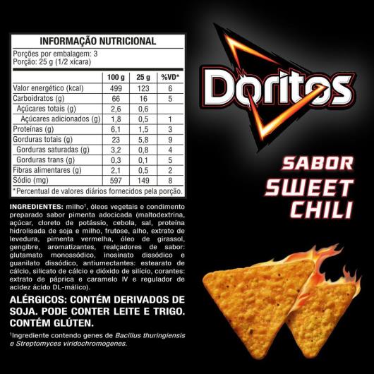 Salgadinho Sweet Chili Doritos 75G - Imagem em destaque