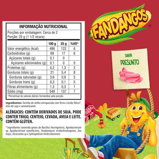 Salgadinho Presunto Elma Chips Fandangos 60G - Imagem em destaque