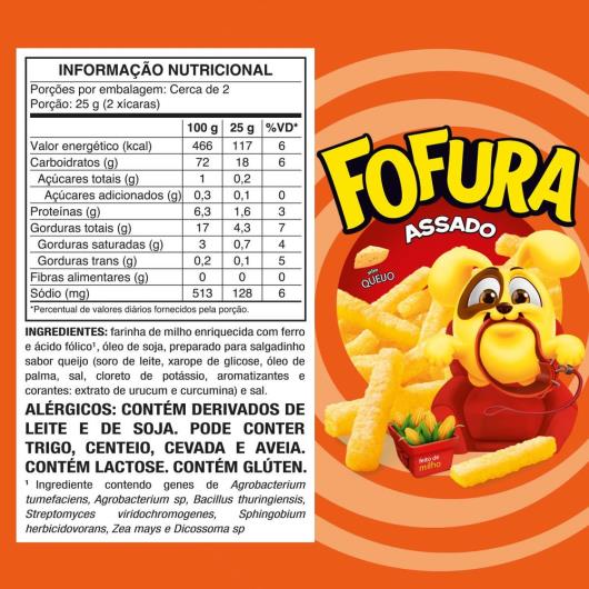 Salgadinho Palito Queijo Fofura 60G - Imagem em destaque
