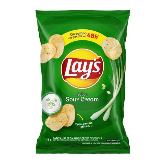 Batata Frita Lisa Creme De Cebola Lays 115G - Imagem em destaque