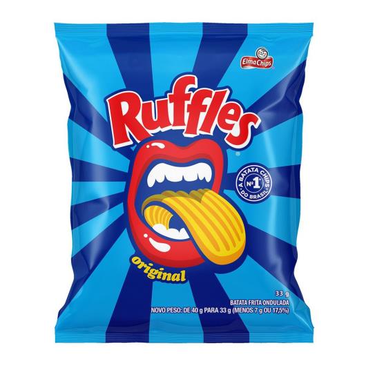 Batata Frita Ondulada Original Elma Chips Ruffles 33G - Imagem em destaque