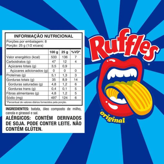 Batata Frita Ondulada Original Elma Chips Ruffles 200G - Imagem em destaque