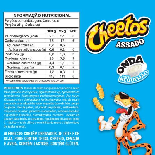 Salgadinho Onda Requeijão Elma Chips Cheetos 160G - Imagem em destaque
